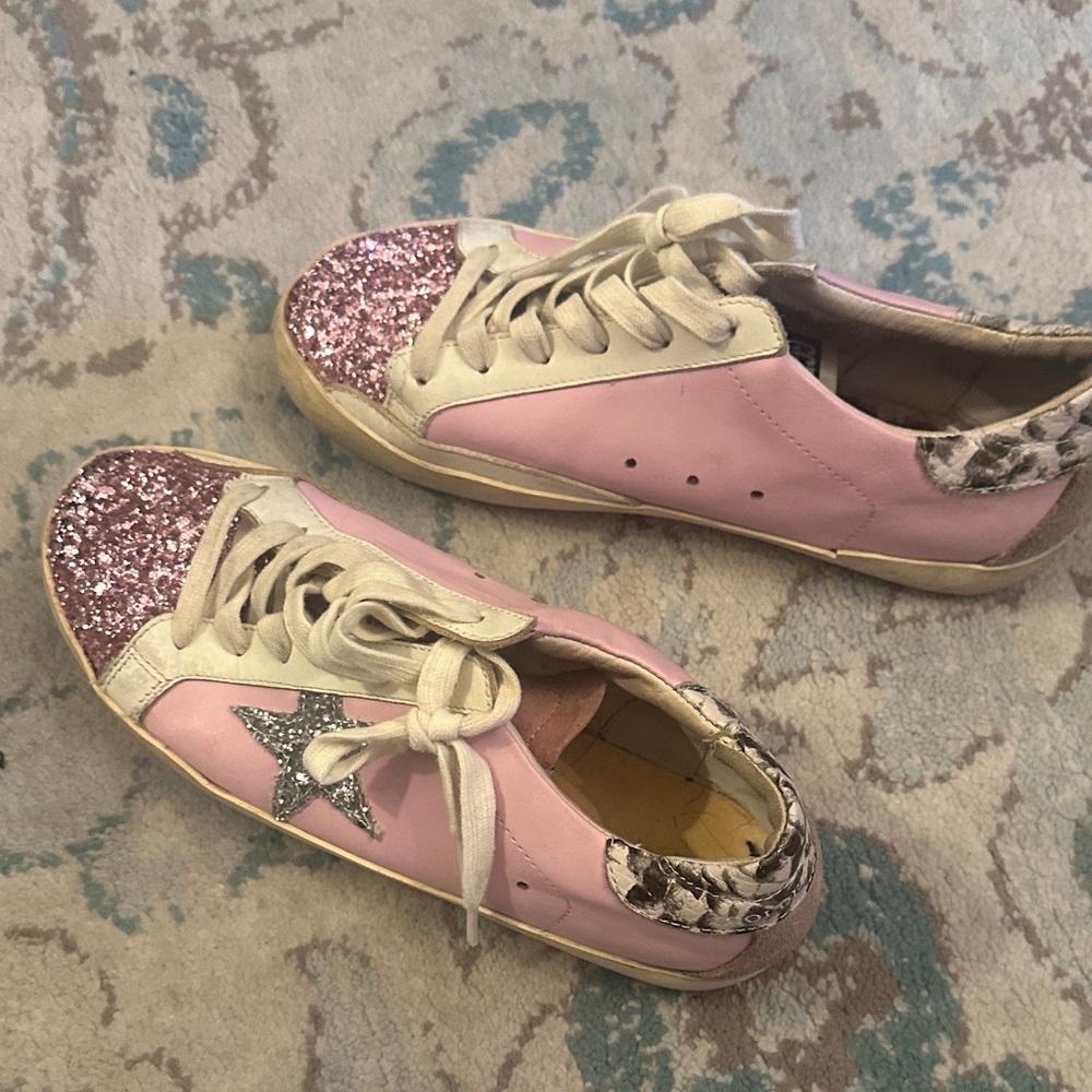 Pink Glitter Women's Sneakers